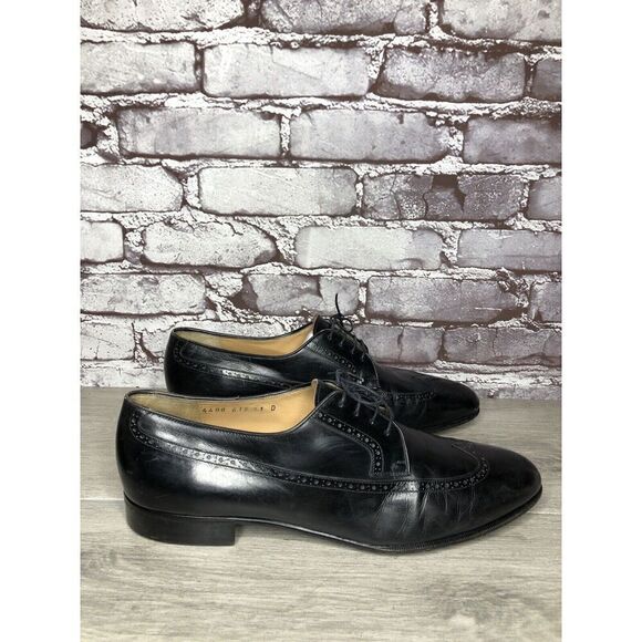 Salvatore Ferragamo Firenze Black Wingtip Oxfords Dress Shoes Men Sz 11D US/44EU main image 14